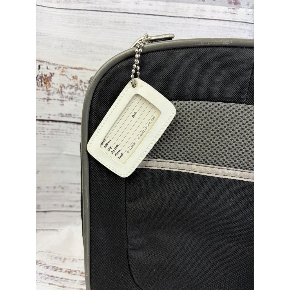 2001 American Tourister Expandable Carry-On Luggage Tag Duffle Bag Tote Vintage